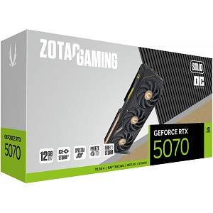 RTX 5070 12GB Zotac Gaming Solid OC GDDR7 3Fan