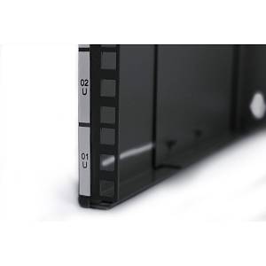 DIGITUS Wandhalterung Patch-Halter 19 4HE black