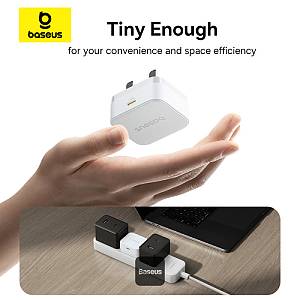 Baseus Charger Wall 20W USB-C PALM Series UK White