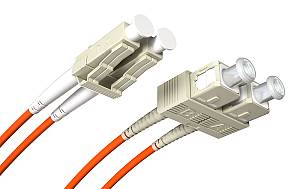 Opton Fiber Patch Cord LC/-SC MM 50/125UM Duplex OM2 1.0m