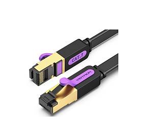 Vention NETWORK Cable CAT7 Flat 20.0m Black ICABQ