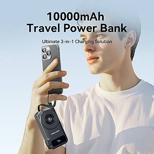 Vention Powerbank Wireless+Travel Charger 6in1 10000mAh Black FHXB0