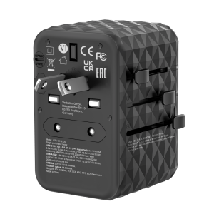 Verbatim Charger Travel Adapter World to World GAN III 65W 2xC 2xA UTA-05