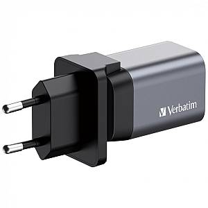 Verbatim Wall GaN Charger 35W USB-C USB-A (UK/EU/US) GNC-35