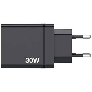 Verbatim Wall Charger 30W EU Plug 1 x USBC20W 3 x USBA CHR-30EU1 Black