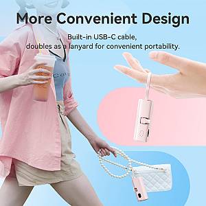 Vention Powerbank 4800mAh 22.5W Foldable Lightning White FHRW0