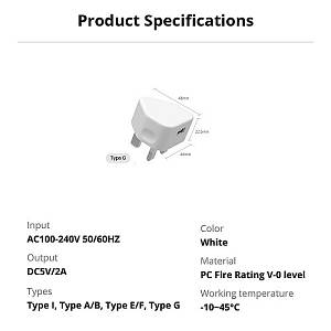 Sonoff 5V USB Power Adapter