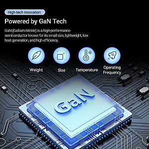 Vention Charger Wall GaN 140W 3xC 1xA+240W Cable Black FEIB0-UK