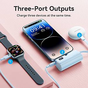 Vention Powerbank 4800mAh 22.5W Foldable Lightning White FHRW0