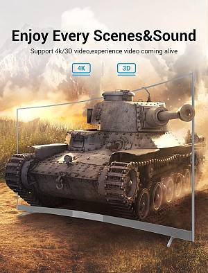 Vention HDMI Switch 2-Port 4K 2.0 Bi-Directional Metal AFUH0