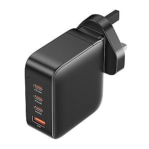 Vention Charger Wall GaN 140W 3xC 1xA+240W Cable Black FEIB0-UK