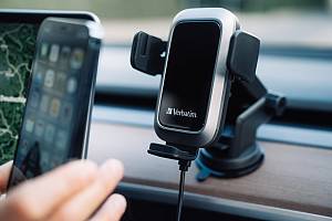 Verbatim Wireless Auto Align Car Charger Qi Certified for AirVent/Dash/Glass FWC-03
