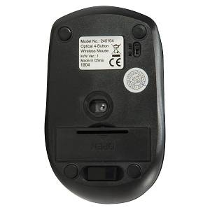 Equip Optische Maus kabellos USB Travel 4 Tasten R+L black