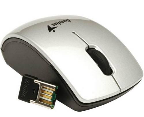 Genius Mouse Wireless Mini Micro Traveler 900LS, Laser, 1600DPI, 2.4ghz, Silver