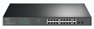 Tp-link Switch 18PORTS Gigabit Poe, 16PORTS Gigabit Poe + 2PORTS Sfp, 250 W, Qos, Plug And Play, Rackmount, Uk Plug