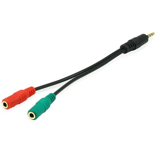 Equip Audio Cable 3.5mm 1x/2x St/Bu 0.15m Y-Cable