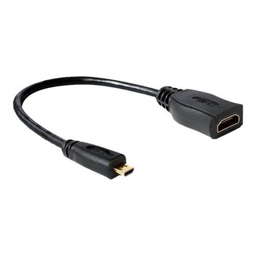DELOCK HDMI Kabel Ethernet A -> micro D Bu/St 0.20m