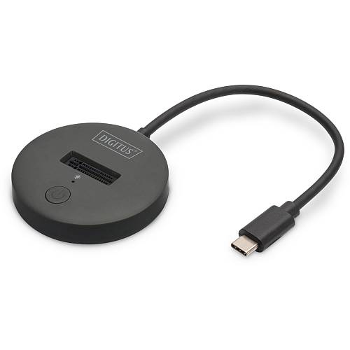 DIGITUS Docking USB-C->NVMe/SATA SSD black