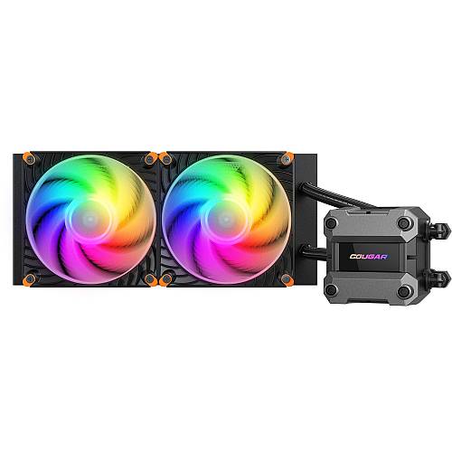 K COUGAR CPU Wasserkühlung Poseidon Ultra 240. ARGB. black