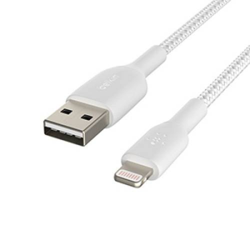Lightning to USB-A Cable_Braided, 1M, White