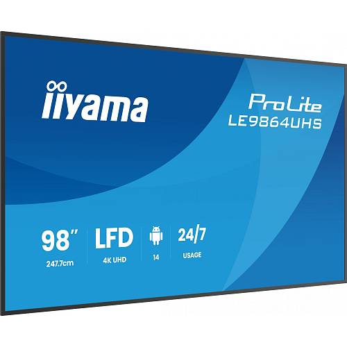 IIYAMA 247.7cm(97.5) LE9864UHS-B1AG 16:9 2xHDMI+USB-C (Speditionsversand)
