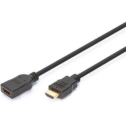 DIGITUS HDMI Verlängerungskabel m. Ethernet 4K 2m black