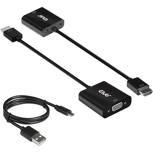 Club3D Adapter HDMI 1.4 > VGA (mit Audio) St/Bu retail