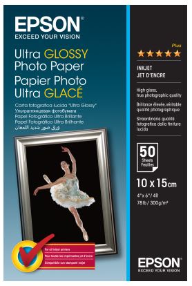 Epson Paper Photo Ultra Glossy - 10x15cm - 50 Sheets