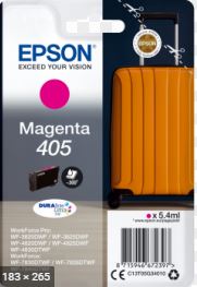 Epson Ink Cartridge Magenta 405 Durabrite Ultra Ink, 1 X 5.4 Ml, 300 Pages, For Wf-3820, WF3825, Wf-4820, Wf-4825, Wf-4830, Wf-7830, Wf-7835, Wf-7840