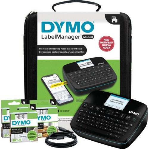 DYMO LabelManager 640CB 6/9/12/19/24mm D1-Bänder QWZ Value P