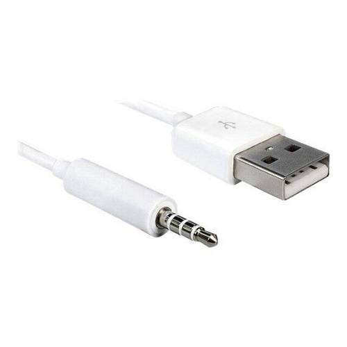 Cable USB-A male > Stereo jack 3.5 mm male 4 pin IPod Shuffle 1 m