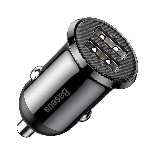 Baseus GRAIN Pro Car Charger 4.8A Black