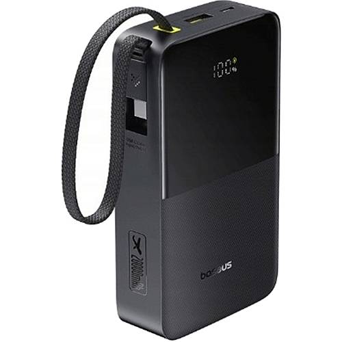 Baseus Powerbank 22.5W 20000mAh + Display EnerFill FC51 Bipow2 Pro  Black