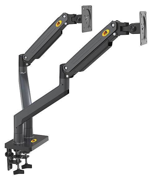 NBMounts G35 Dual Arm Extra Long Gas Monitor Desk Mount