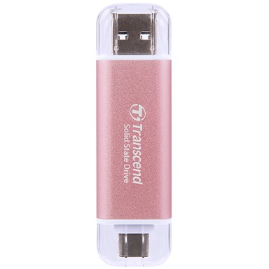TRANSCEND ESD310P 1TB External SSD USB 10Gbps Type C/A Pink