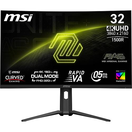 31.5(80cm)TFT MSI MAG 321CUPDFDE Curved UHD 160Hz Black