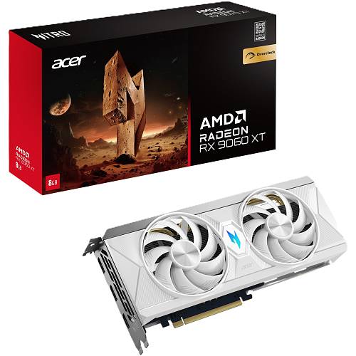 RX 9060 XT 8GB Acer Nitro OC GDDR6 WHITE