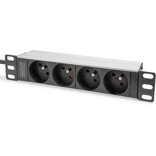 DIGITUS PDU 1U 4xCEE7/5 FR-Ausgänge 230V/16A schwarz