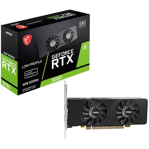 RTX 3050 6GB LP E OC GDDR6 1 Fan