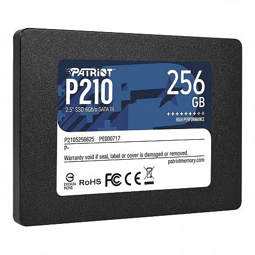 2.5 Patriot P210 256 GB (schwarz. SATA 6 Gb/s. 2.5)