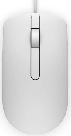 Dell Mouse MS116 Optical Wired USB White