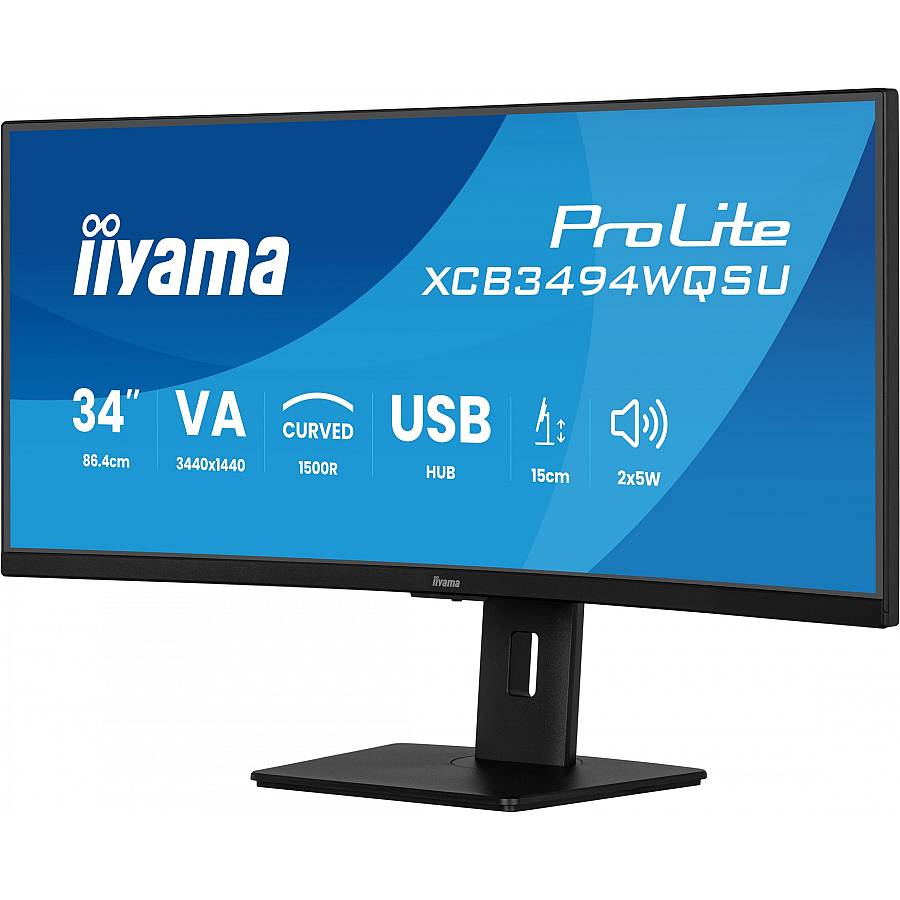 IIYAMA 86.7cm (34) XCB3494WQSU-B1 21:9 2xHDMI+DP+USB Curv