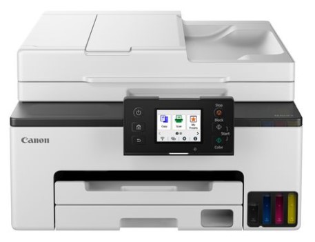 Canon Printer All In One Inkjet Business GX2040 Its, A4, Refilable Tanks, Print, Scan, Copy, Fax, Duplex, Cloud, 600 X 1200 Dpi, 15ipm ( B), 10ipm (C), Adf, USB, Wifi, Lan, White