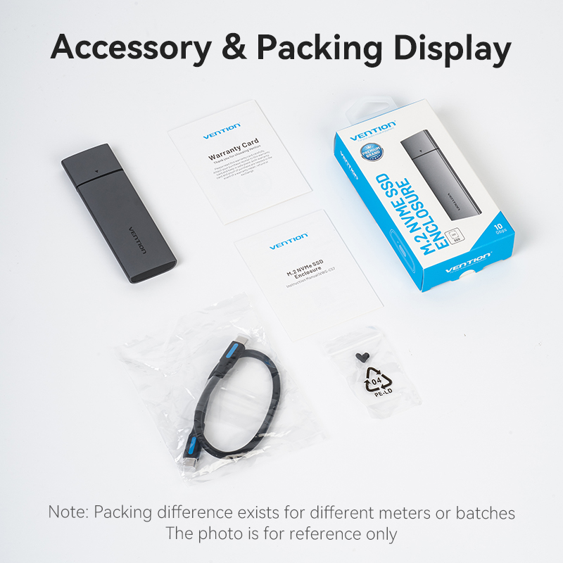 Vention KPGH0 M2 NVMe SSD Enclosure USB 3.1Gen2 10Gbps Metal