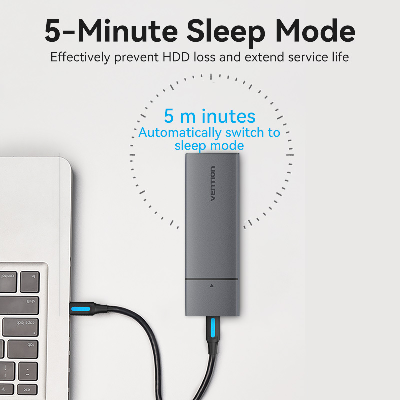 Vention KPGH0 M2 NVMe SSD Enclosure USB 3.1Gen2 10Gbps Metal