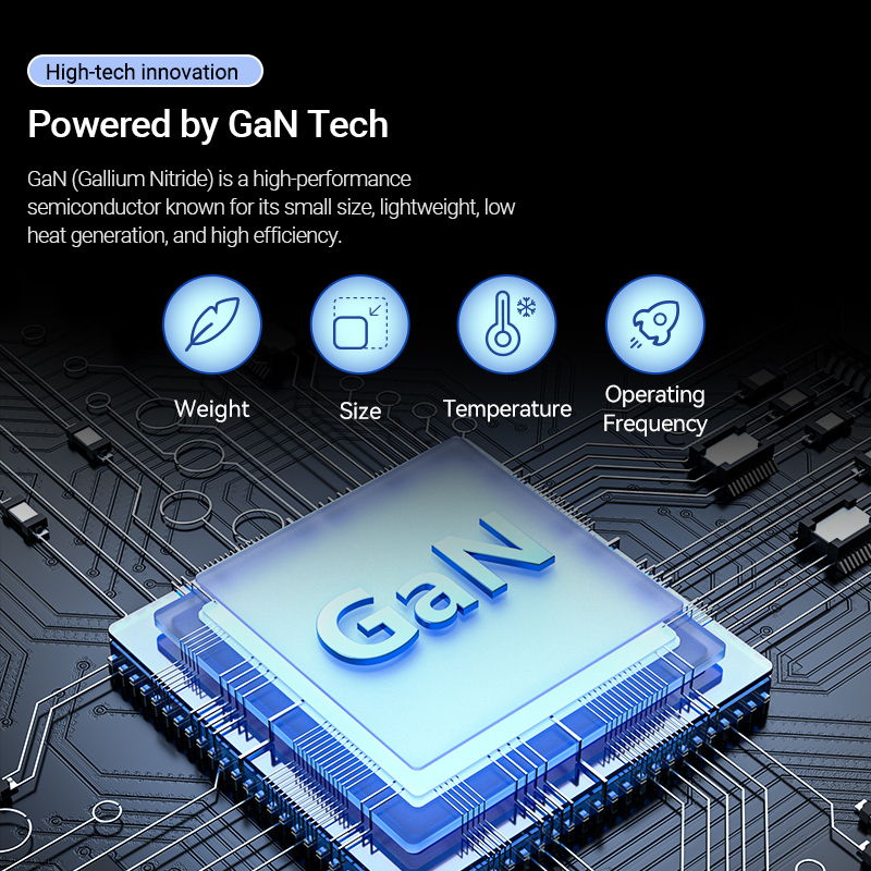 Vention Charger Wall GaN 140W 3xC 1xA+240W Cable Black FEIB0-UK