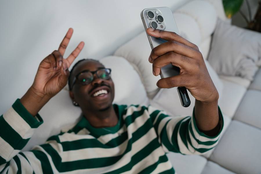 Vention Powerbank 20000mAh 22.5W Built-in USBC+Lighting Black FHPB0