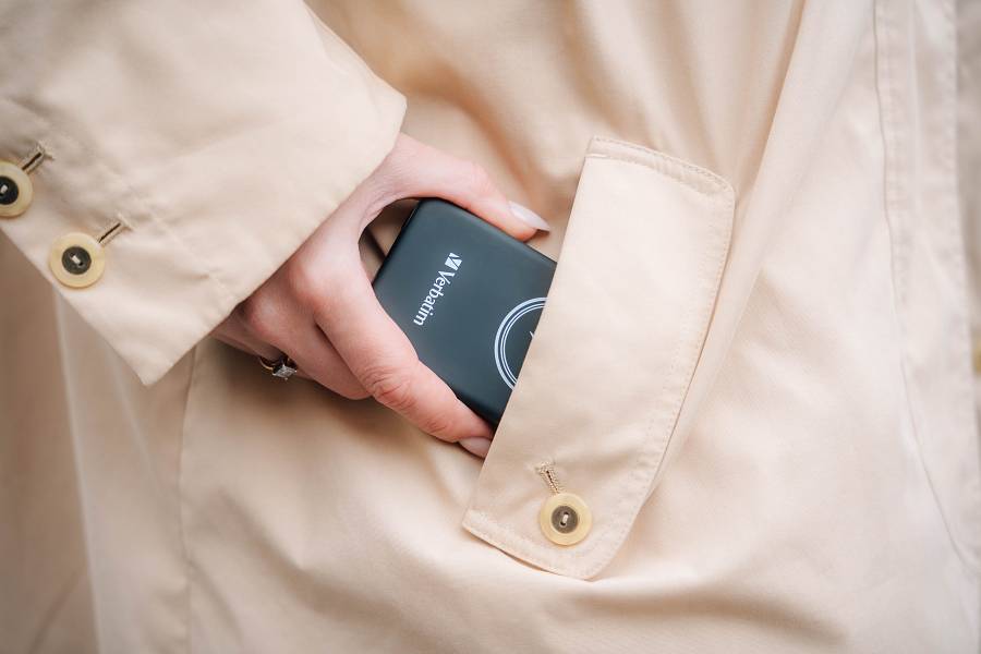 Verbatim Wireless Magnetic Slim Powerbank Qi2 15W 5000mAh Black