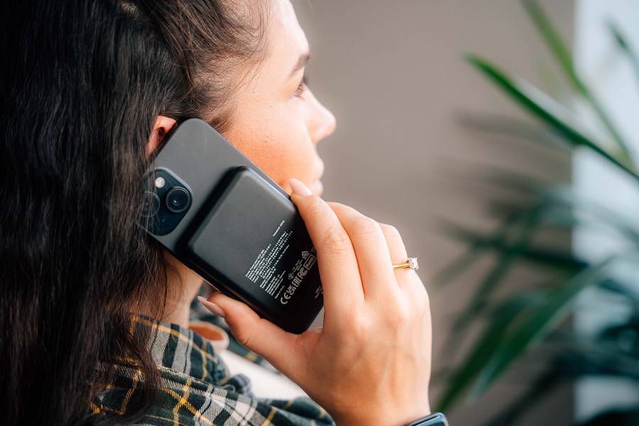 Verbatim Wireless Magnetic Slim Powerbank Qi2 15W 5000mAh Black