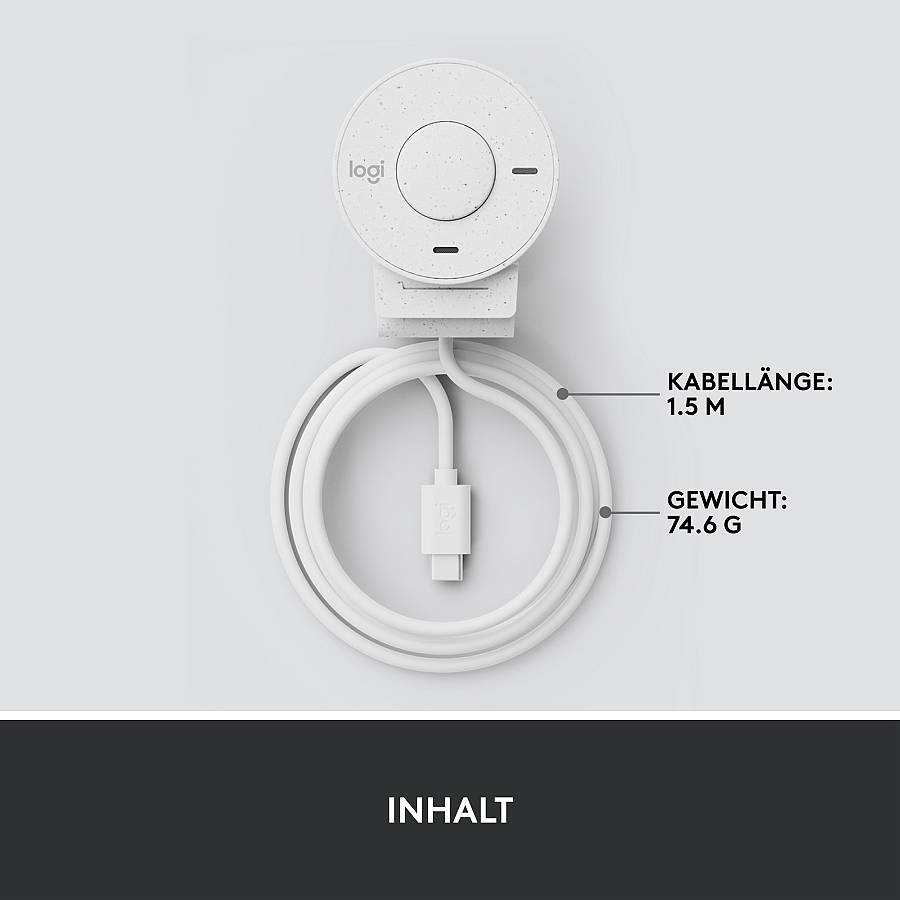 Logitech BRIO 300 1920x1080 Weiß